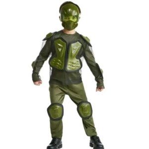 Boys Girls MASTER CHIEF PETTY OFFICER Halloween Costume Size MED 8/10 Mask NWT